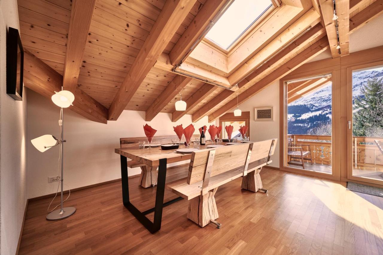 Chalet Bergfrieden Penthouse Wengen Ngoại thất bức ảnh