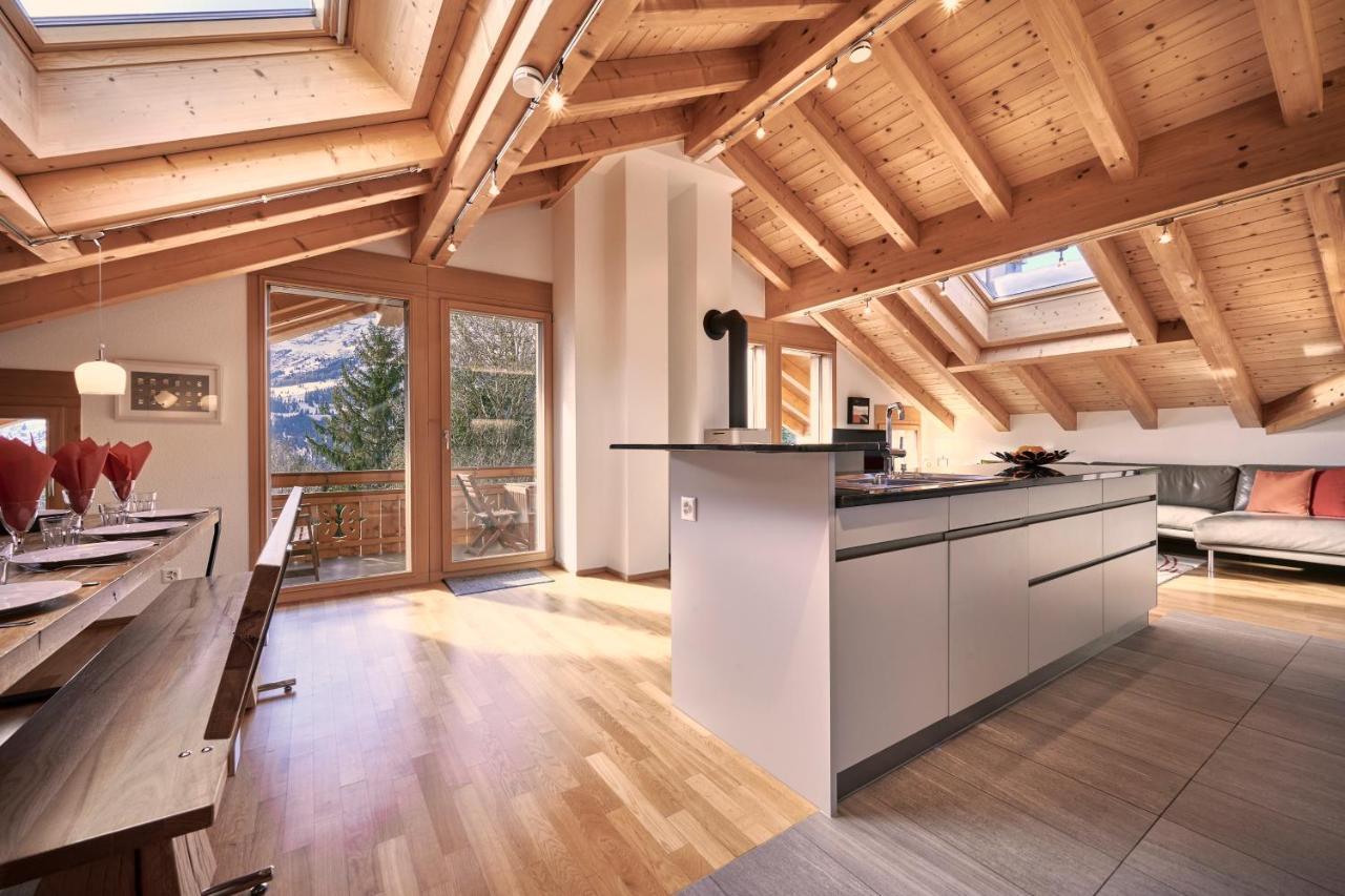 Chalet Bergfrieden Penthouse Wengen Ngoại thất bức ảnh