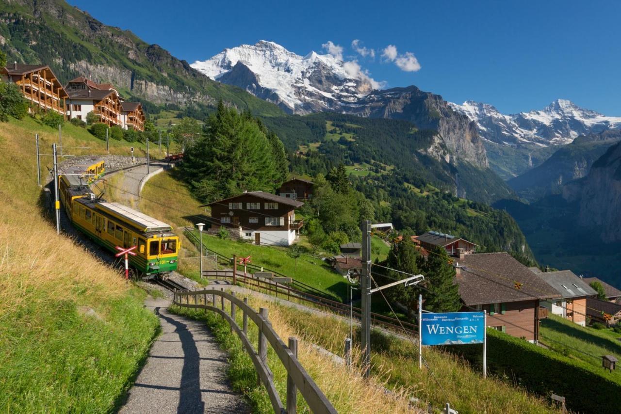 Chalet Bergfrieden Penthouse Wengen Ngoại thất bức ảnh