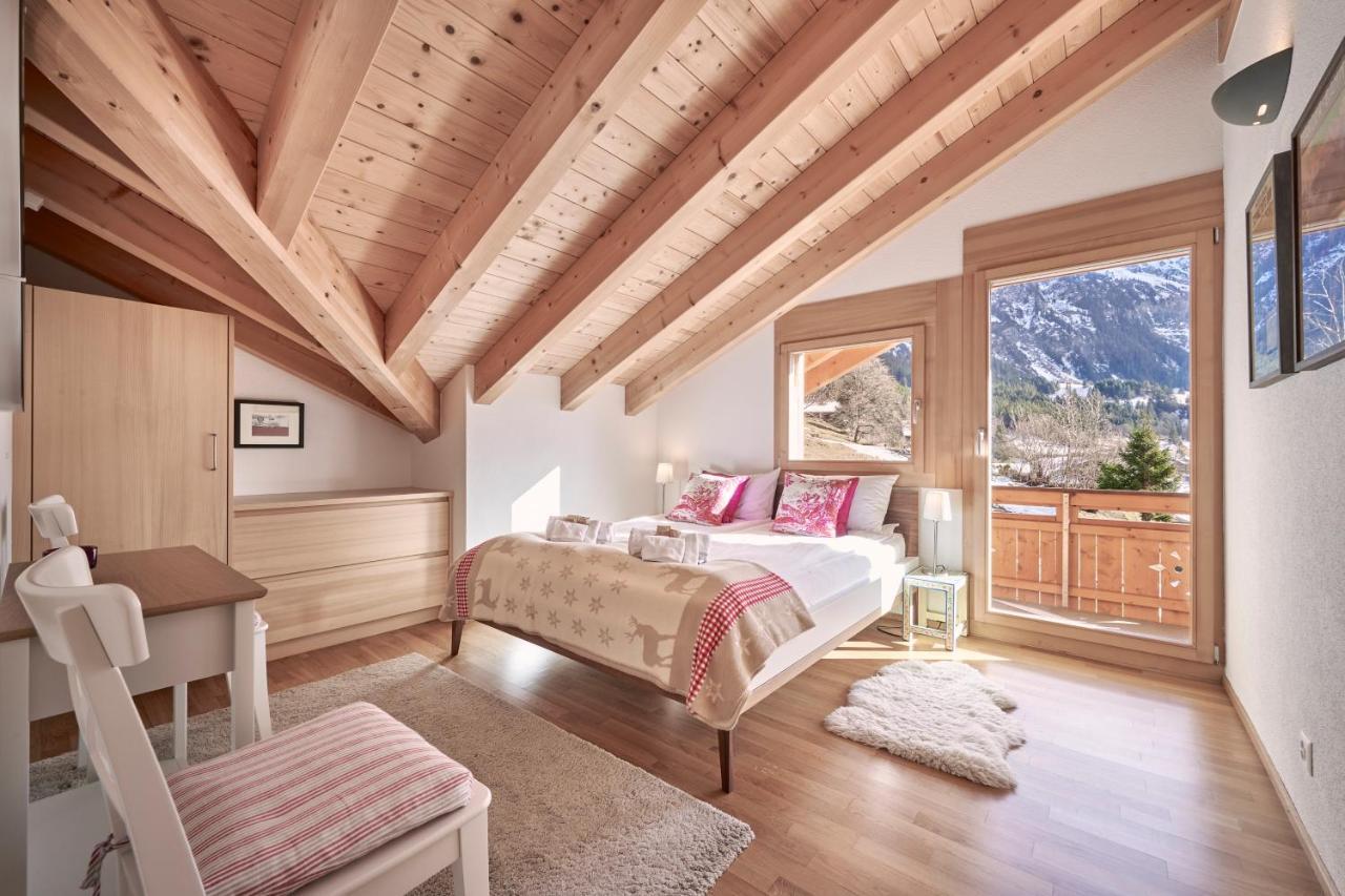 Chalet Bergfrieden Penthouse Wengen Ngoại thất bức ảnh