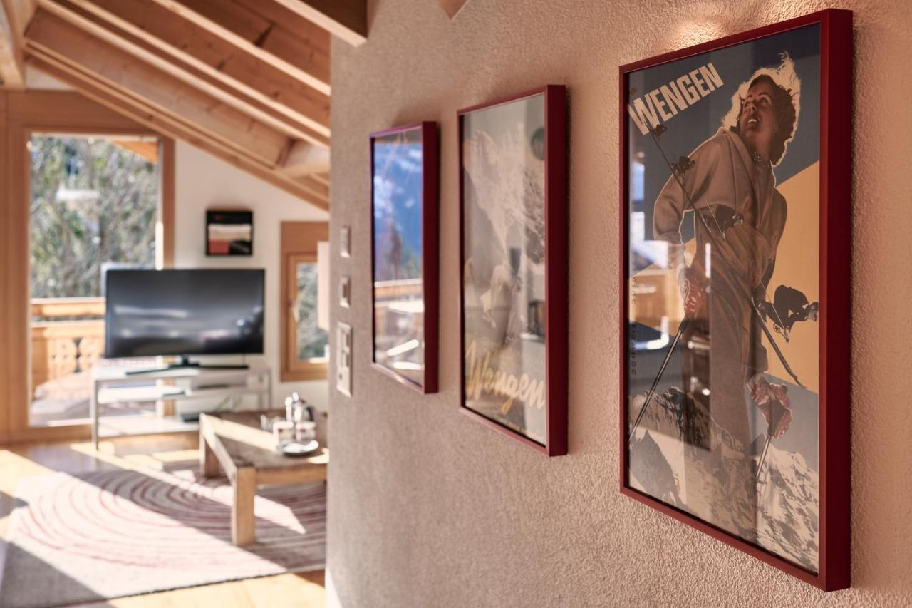 Chalet Bergfrieden Penthouse Wengen Ngoại thất bức ảnh