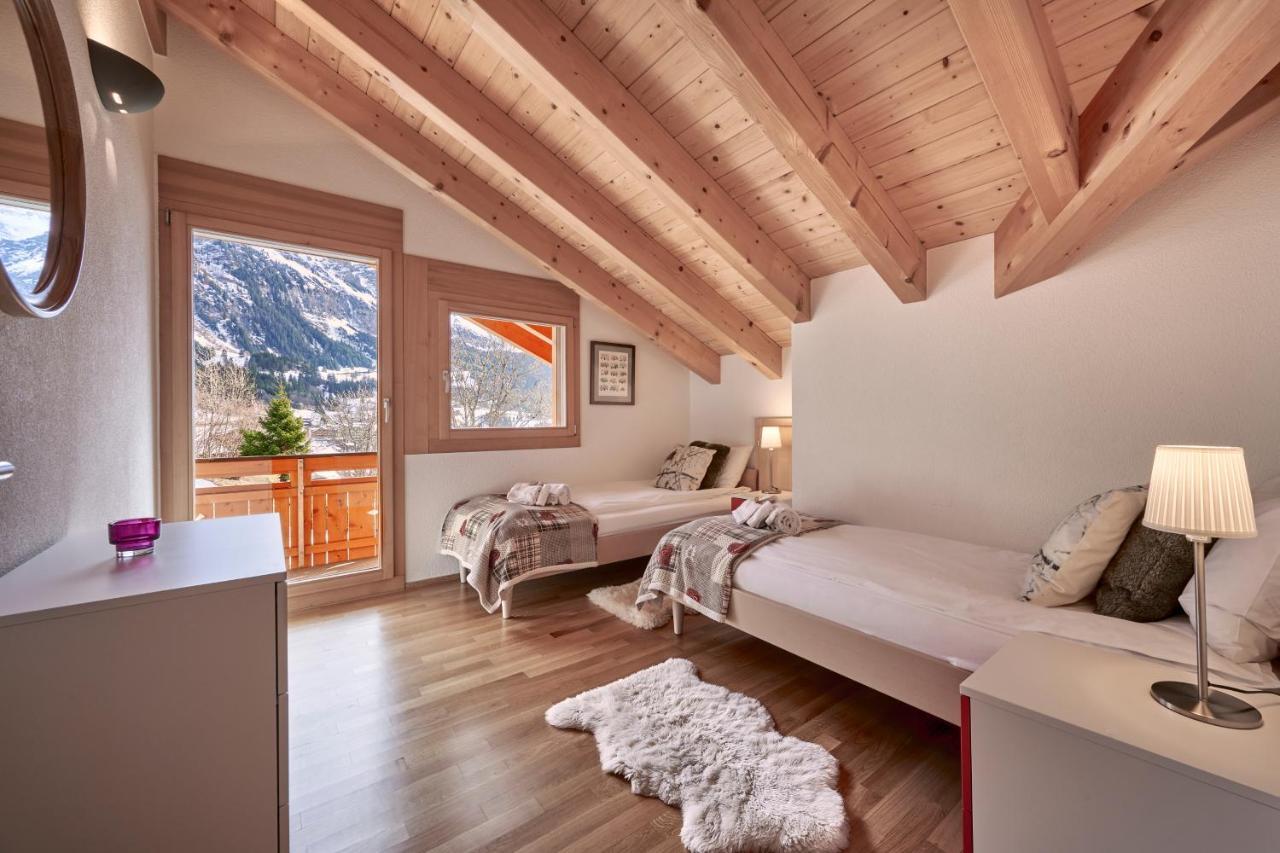 Chalet Bergfrieden Penthouse Wengen Ngoại thất bức ảnh